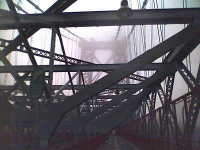 The Williamsburg Bridge in the Fog