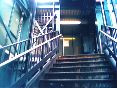 Photo of a stairway to the J line, taken on June 19, 2005